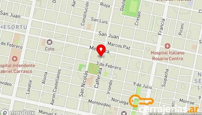 mapa de A CERRAJERIA SOS Cerrajero en JEN