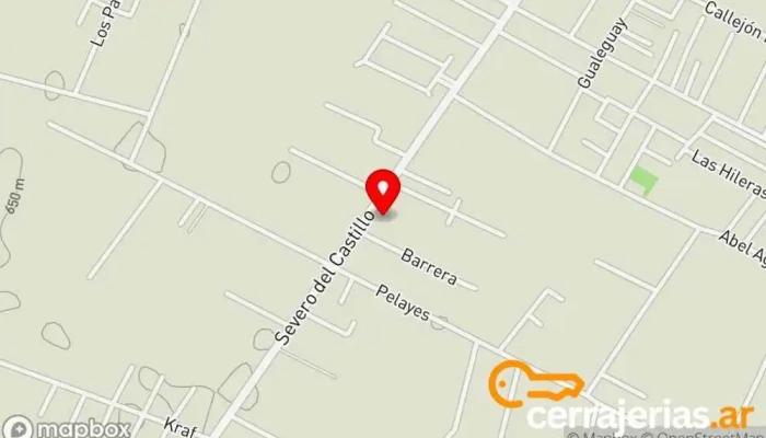 mapa de A Su Servicio de Pablo Gambaro Cerrajero en Corralitos