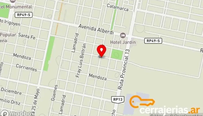 mapa de ABAL Taller de instalación de puertas y ventanas en San Jorge