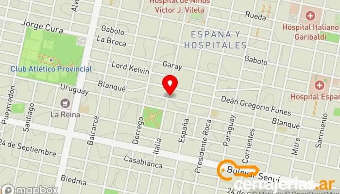 mapa de Abalar - Aberturas Aluminio Rosario Carpintería en Rosario