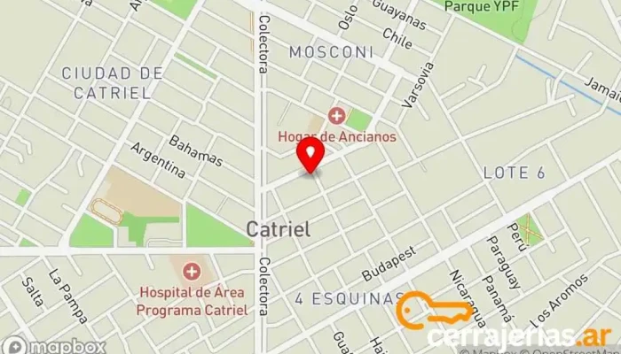 mapa de AberturaC Empresa constructora en Catriel
