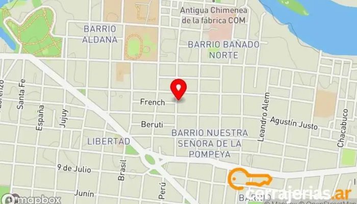 mapa de ABERTURAS - Vitro Aluminio Carpintero, Tienda de artículos para el hogar en EKI