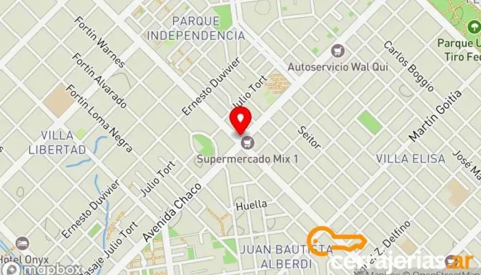 mapa de ABERTURAS ALUEM Comercio en Resistencia