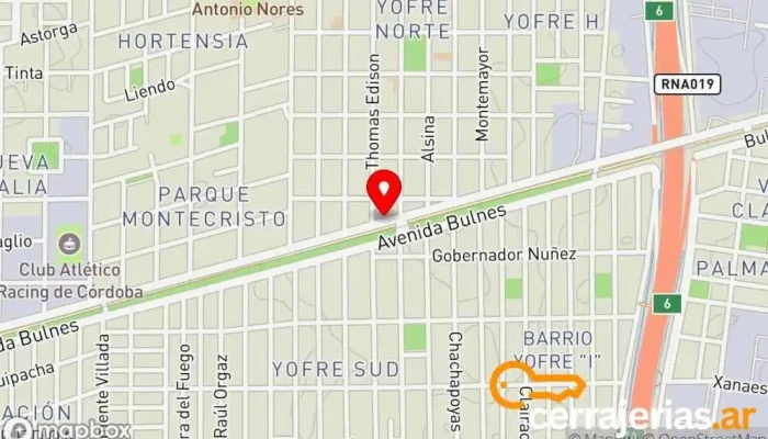 mapa de Aberturas, antiguedades, puertas y ventanas. Tienda general en X5012ABG