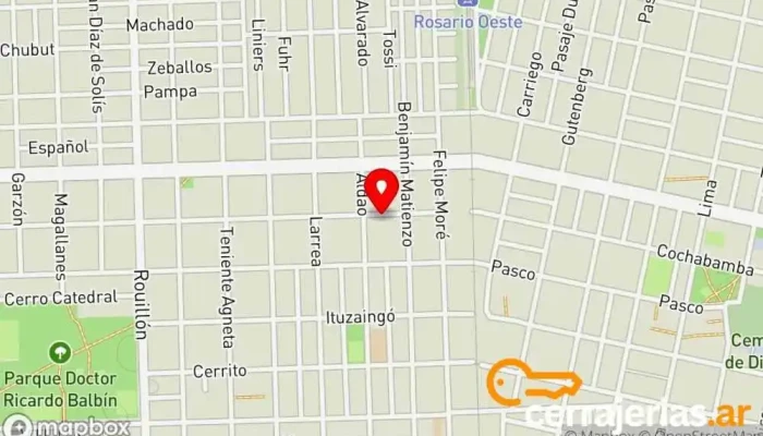 mapa de Aberturas Centro Fábrica Servicio de instalación de ventanas, Fábrica en Rosario