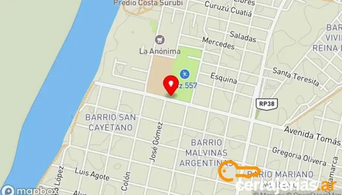 mapa de Aberturas de Aluminio Mi o Oficinas de empresa en CGQ