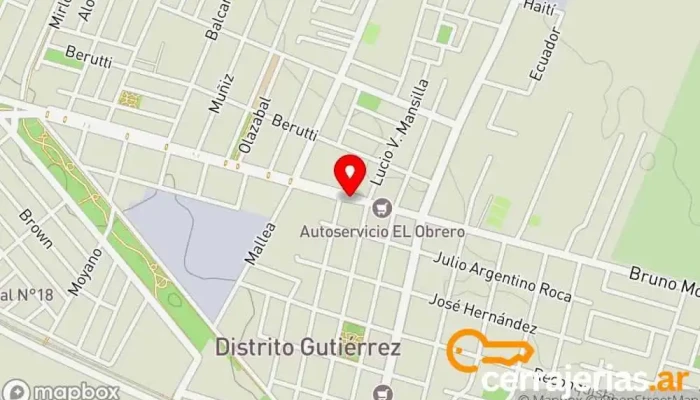 mapa de ABERTURAS DEL FABRO Ventana de aluminio en Maipú