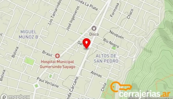 mapa de Aberturas El Alubion Empresa constructora en Villa Carlos Paz
