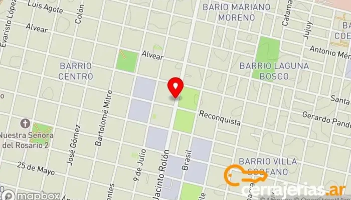 mapa de Aberturas Goya  en GTN