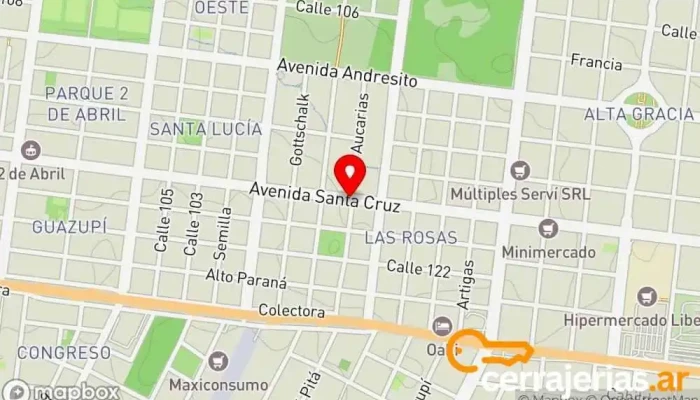 mapa de Aberturas JP Ventana de aluminio, Empresa constructora, Fábrica de puertas, Fábrica de muebles en Posadas