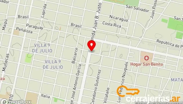 mapa de Aberturas Leal Tienda de herramientas, Herrero, Ferretería, Tienda de accesorios para ventanas en San Miguel de Tucumán