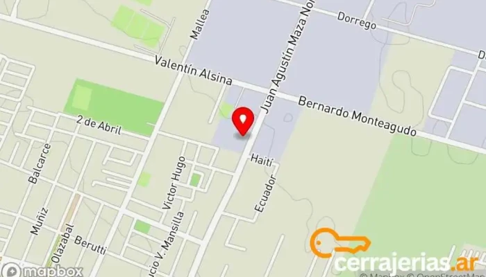 mapa de ABERTURAS MAZA  en Maipú