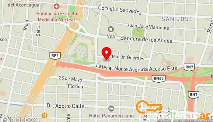 mapa de Aberturas Mendoza Argentina  en San José