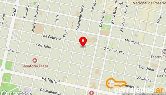 mapa de Accesaniga Tienda de equipos de baños, Ventana de aluminio, Reformas de baños, Tienda de materiales para suelos, Tienda de muebles, Tienda de mosquiteras, Tienda de mamparas de ducha en Rosario