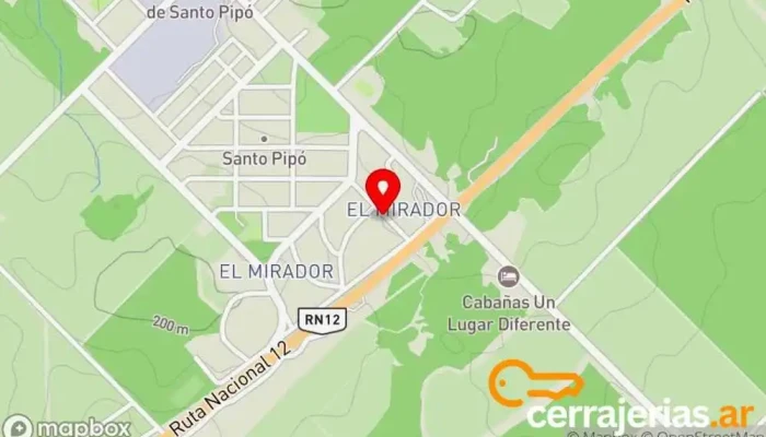 mapa de Agencia oficial 402 Casa de apuestas en Santo Pipo