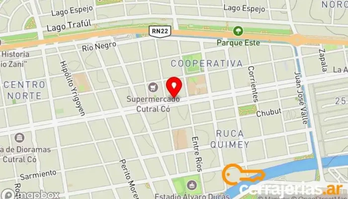 mapa de ALEJANDRO ABERTURAS CCO  en Cutral Co