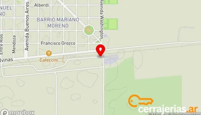 mapa de Alumac Tienda de artículos para el hogar en Almafuerte