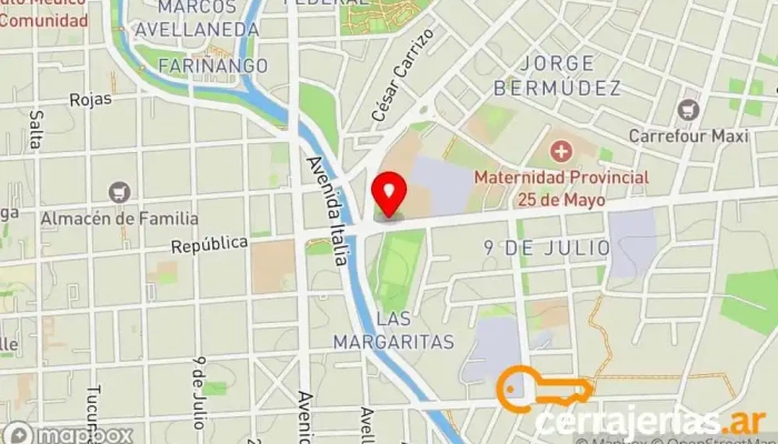 mapa de Aluminio Calum..... Fábrica en San Fernando del Valle de Catamarca