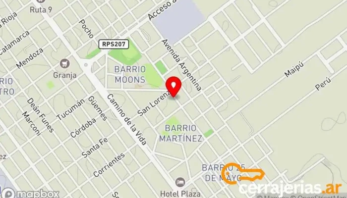 mapa de ALUMITEC Rio Segundo Comercio en Río Segundo