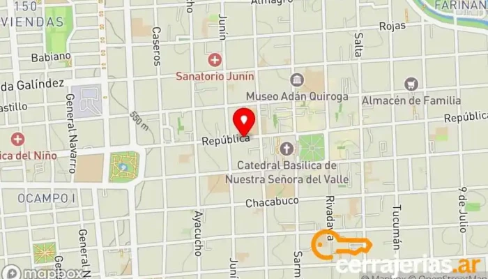 mapa de Amérian Catamarca Hotel en San Fernando del Valle de Catamarca