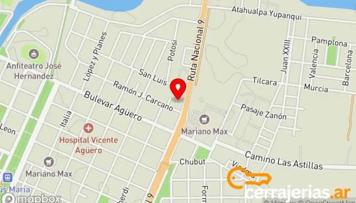 mapa de AMÉRICA MUEBLES Tienda de muebles en Jesus María