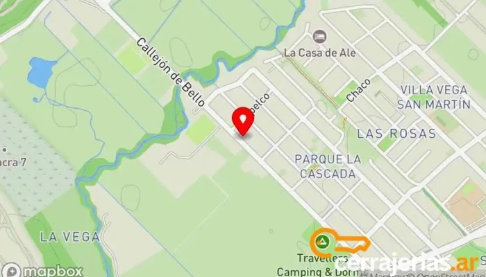 mapa de Amoblamientos de los Andes Tienda de muebles, Fábrica en San Martín de los Andes