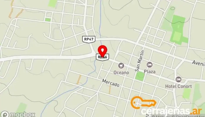 mapa de Andalgalá Vidrios Tienda de cristales en Andalgalá