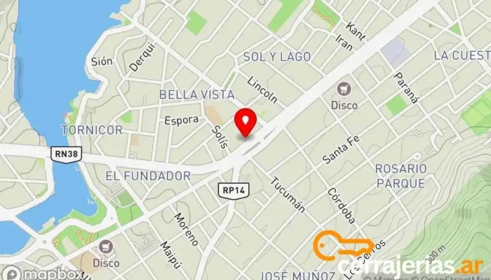 mapa de App_pintura Pintor en Villa Carlos Paz
