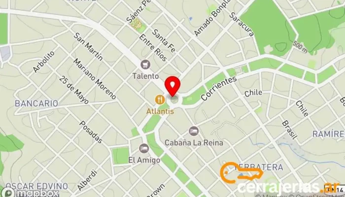 mapa de Aristóbulo del Valle  en Aristóbulo del Valle
