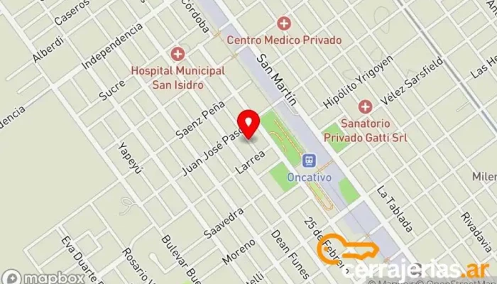 mapa de BD CARPINTERIA Carpintero en Oncativo