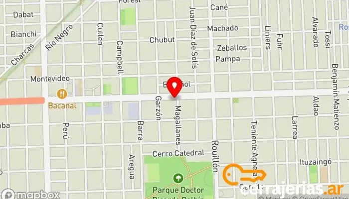 mapa de Belgrano aberturas Proveedor de puertas, Proveedor de puertas para garaje, Proveedor de ventanas en Rosario