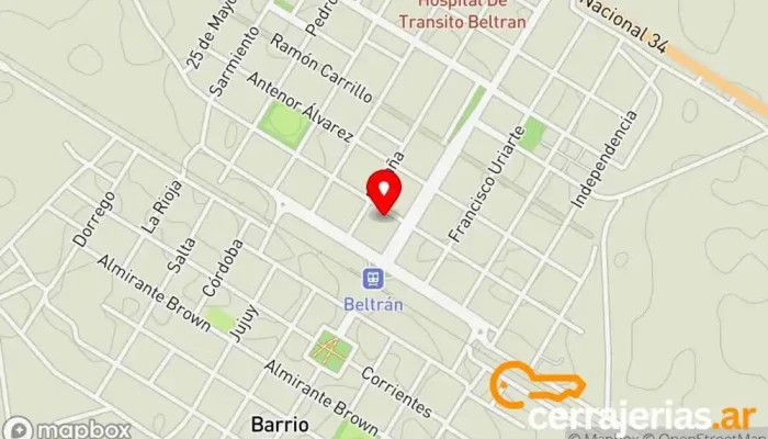 mapa de Beltrán  en Beltrán