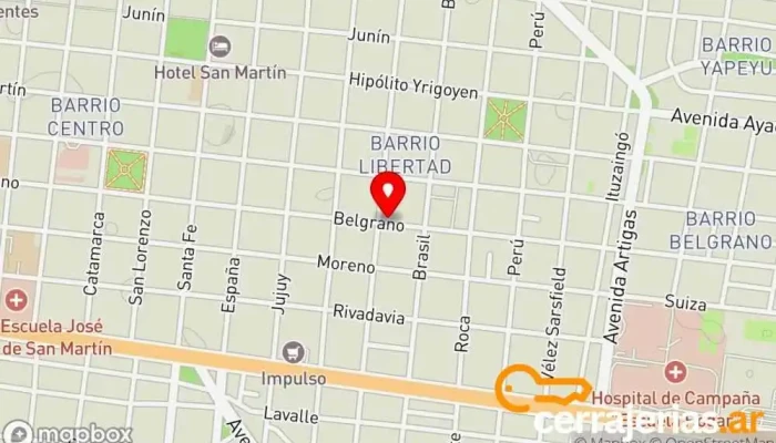 mapa de Biotec Amoblamientos Tienda de muebles en ABP
