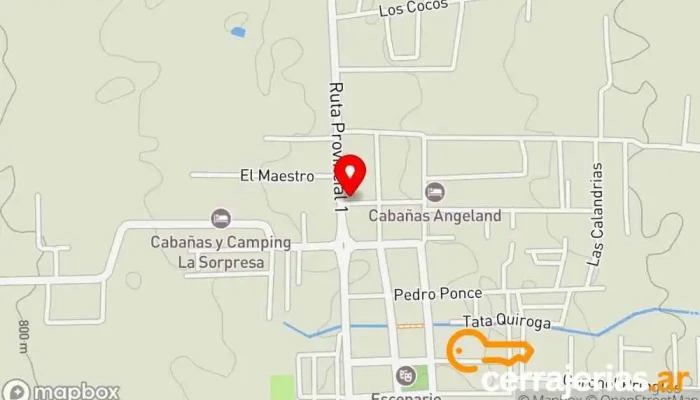 mapa de BLB Aberturas Fábrica en Carpintería