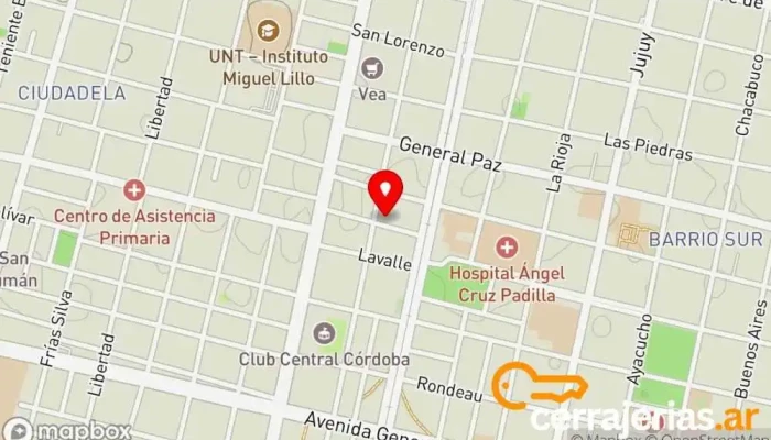 mapa de BLIND Persianas de aluminio Tienda de persianas, Proveedor de aluminio, Tienda de cortinas, Tienda de mosquiteras en San Miguel de Tucumán