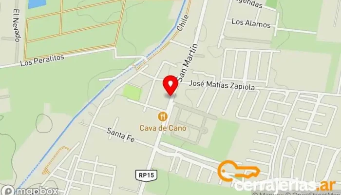 mapa de Bodega Carmelo Patti Bodega, Atracción turística en Luján de Cuyo