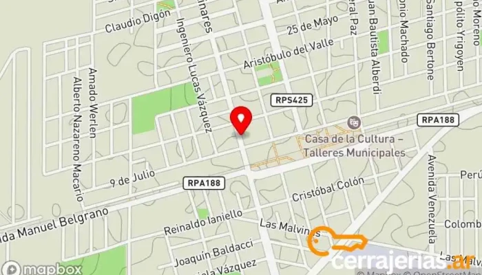mapa de Bon - Cor Cerrajero en Monte Cristo
