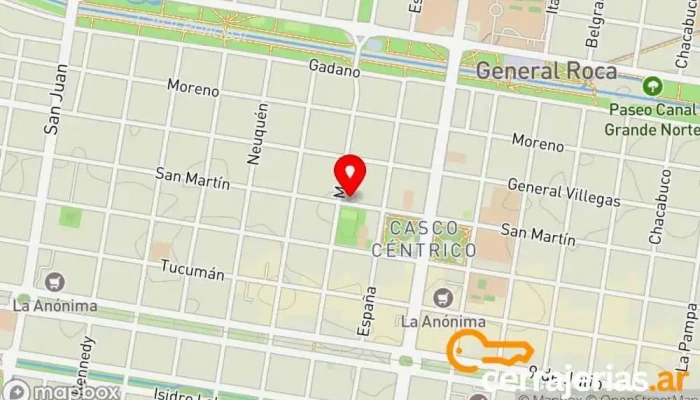 mapa de Borsani Aberturas Comercio en Gral. Roca
