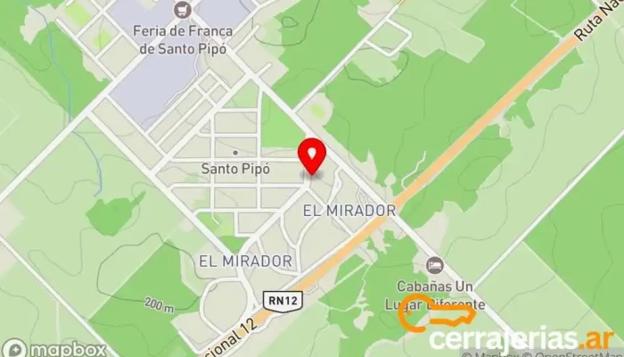 mapa de Cajero Automático Banco Macro Cajeros automáticos en Santo Pipo