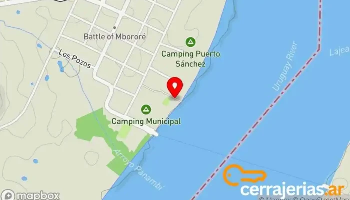 mapa de Camping Municipal de Panambi Camping en Panambi