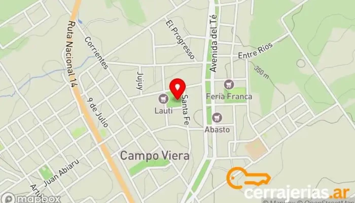 mapa de Campo Viera  en Campo Viera