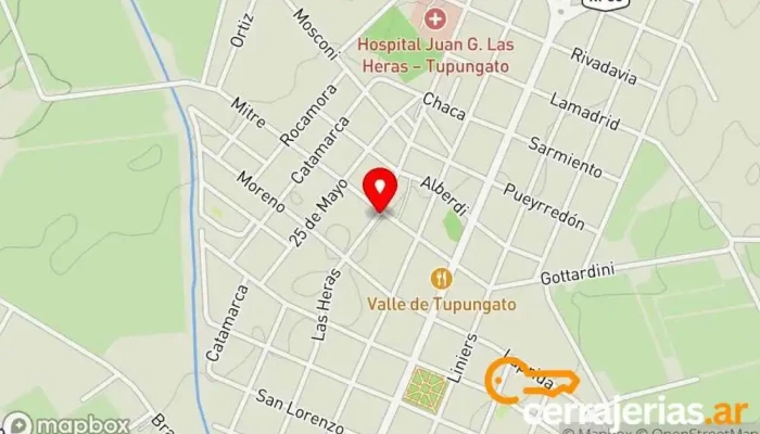mapa de Carpinteria Di Cesare Carpintero en Tupungato