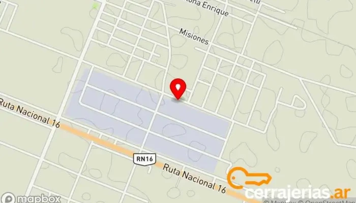 mapa de Carpinteria La Chaucha del Algarrobo Fábrica de muebles en Machagai