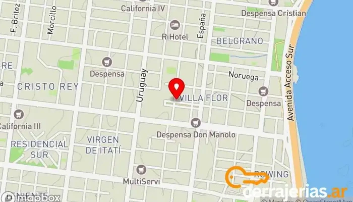 mapa de Carpintería La Esquina Taller de instalación de puertas y ventanas en Posadas