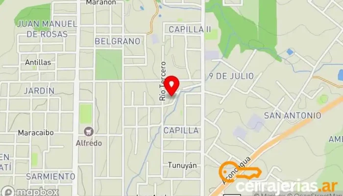 mapa de carpinteria otto Taller de instalación de puertas y ventanas en Jardín America