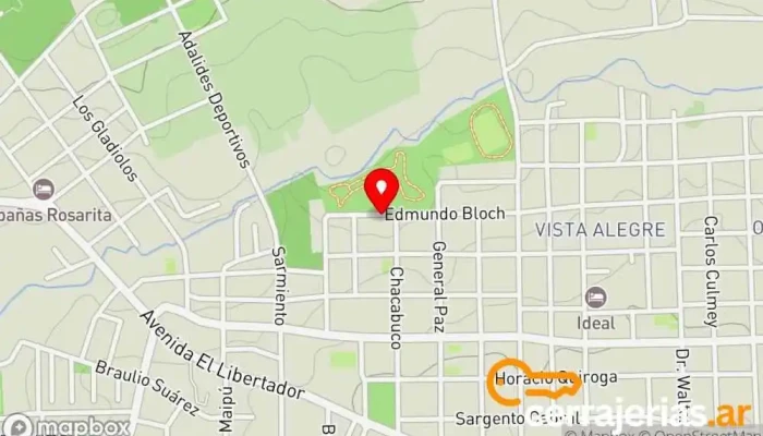 mapa de Carpintería Pereyra Fábrica en Montecarlo