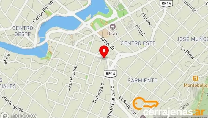mapa de Casa Manuel Restaurante en Villa Carlos Paz