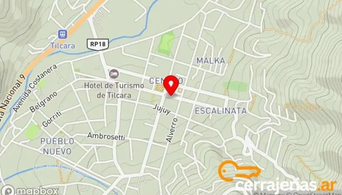 mapa de Casa María - Café de Especialidad Cafetería en Tilcara