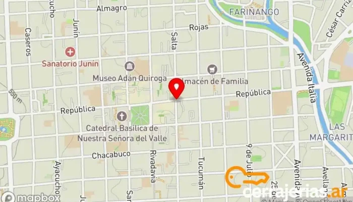 mapa de Catamarca argentina Bar en San Fernando del Valle de Catamarca