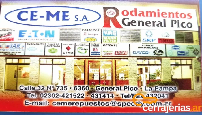 Ce - Me Sa Rodamientos Gral Pico - Gral. Pico